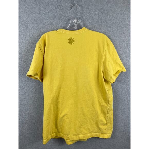 Life is Good Talk Birdie To Me Golf Shirt Size M Yellow Short Sleeve Crusher Tee - Picture 5 of 8